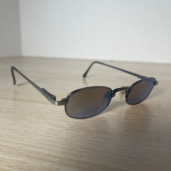 Vintage Revo 1107 011 Cobra Stealth Sunglasses Blue Mirror Lenses READ Japan - Picture 1 of 13